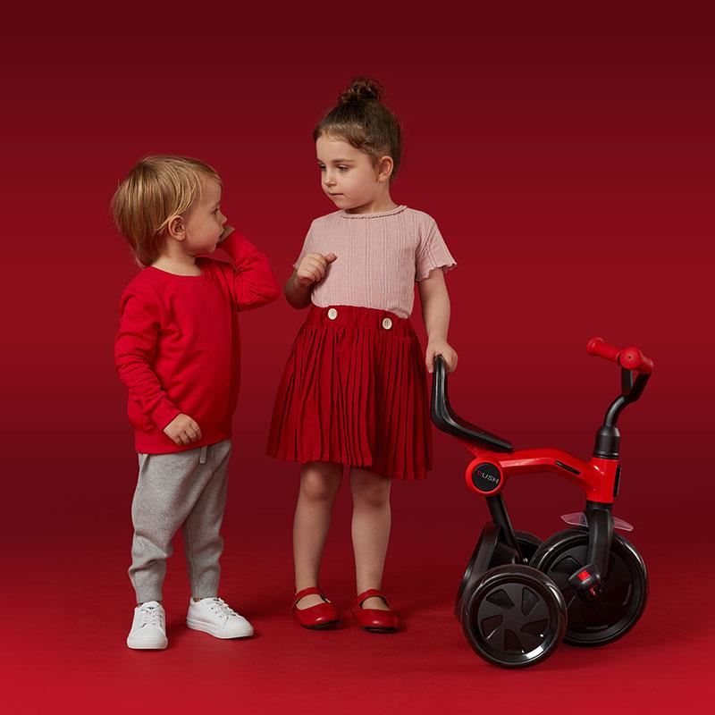 Tricicleta Qplay Ant Pliabilă, Galbenă