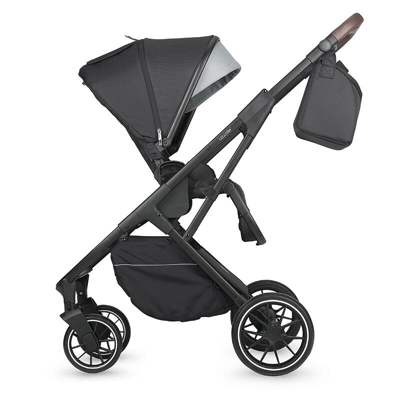 Carucior 2 in 1 Coccolle Silene Diamond Black, Modular - imagine 3