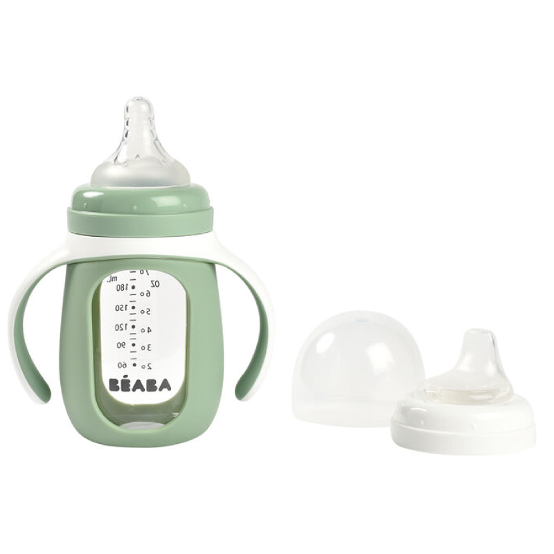 Biberon Învățare Beaba 2în1 Sticlă 210ml - imagine 4