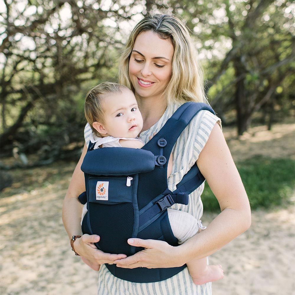 Marsupiu Ergobaby Adapt Cool Air Mesh, Deep Blue - imagine 3
