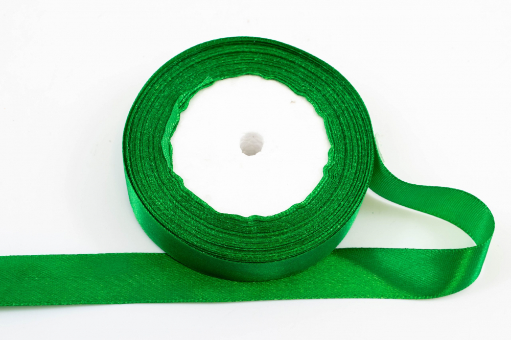 Panglică Satin Verde Amacs 2cm x 22.5m