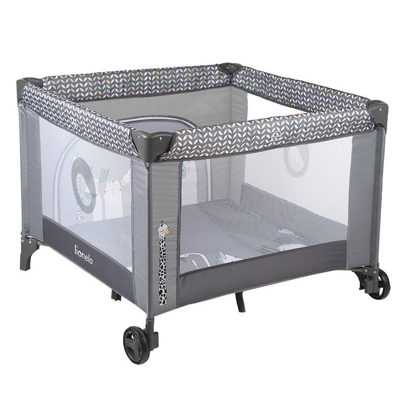 Tarc Joacă Lene cu Roti Lionelo, Gri Scandi - imagine 6
