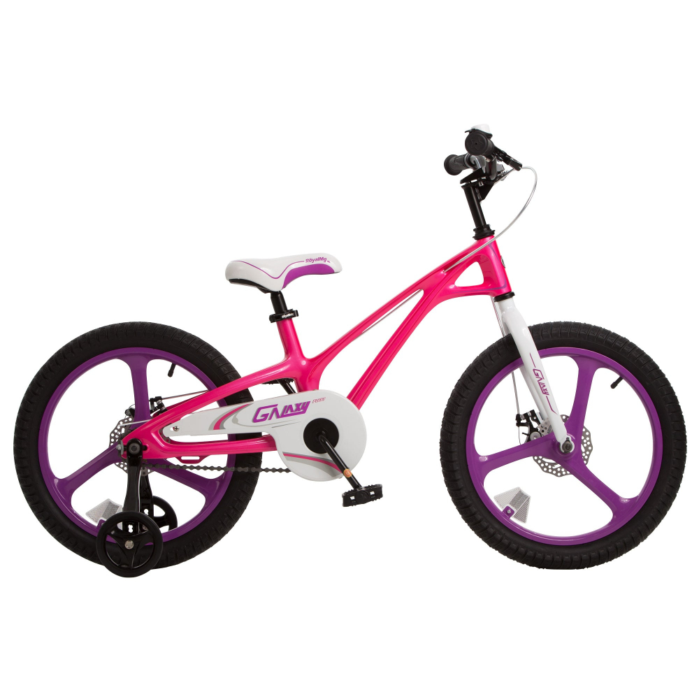 Royal Baby 16 inch Galaxy Roz-Alb cu Frână Disc - imagine 2