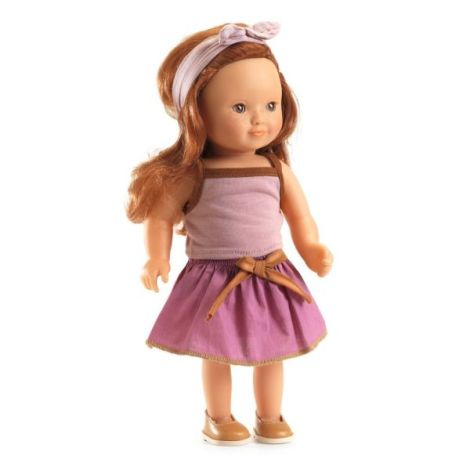 Papusa Sophie Djeco | 32 cm cu Par Roscat
