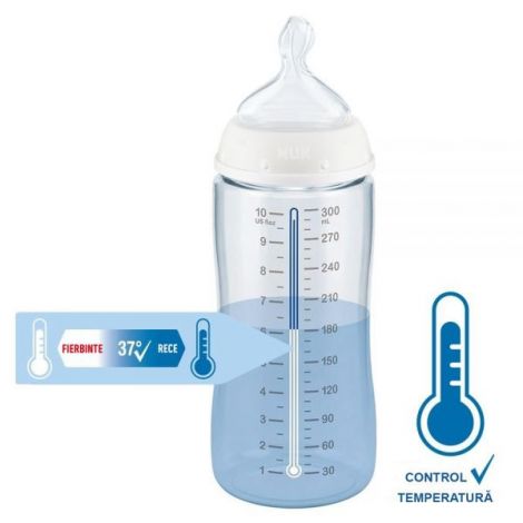 NUK First Choice Bib. Control Temp. Mickey Roșu - imagine 2