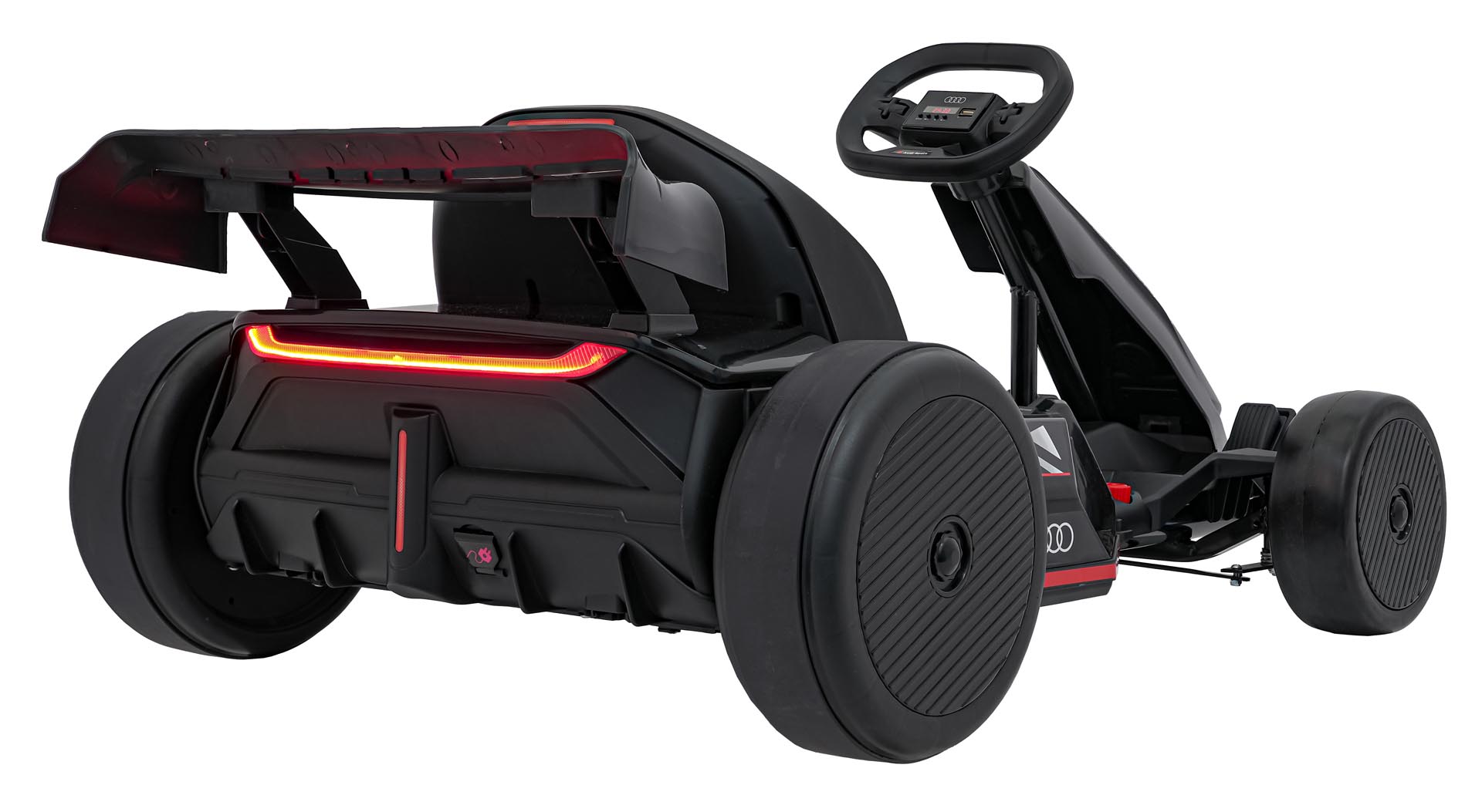 Audi Drift 24V Kart Electric Copii 300W Negru - imagine 7