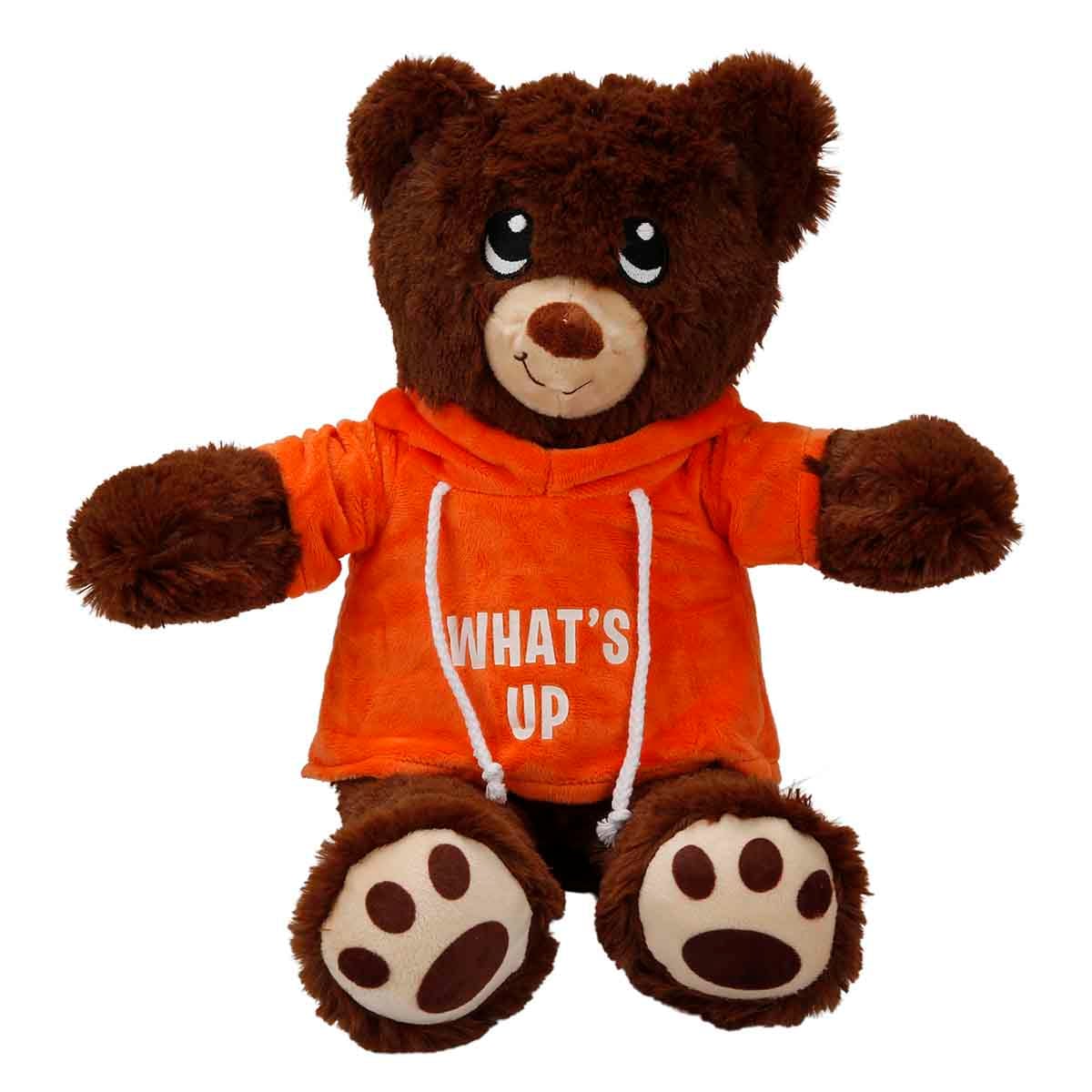 Ursulet Plus Puffy Friends cu Hanorac, 30 cm