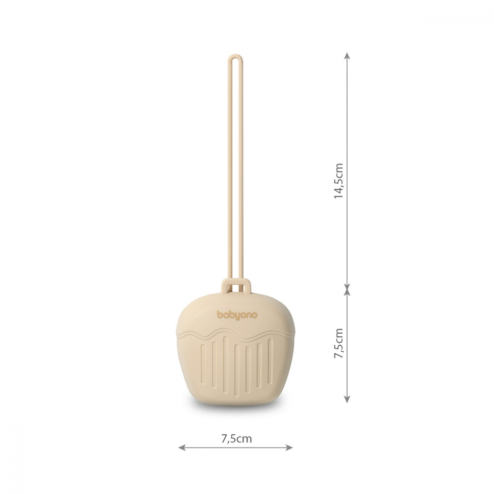 Husa Silicon Babyono Suzeta Bej | Protecție Anti-murdărire - imagine 8