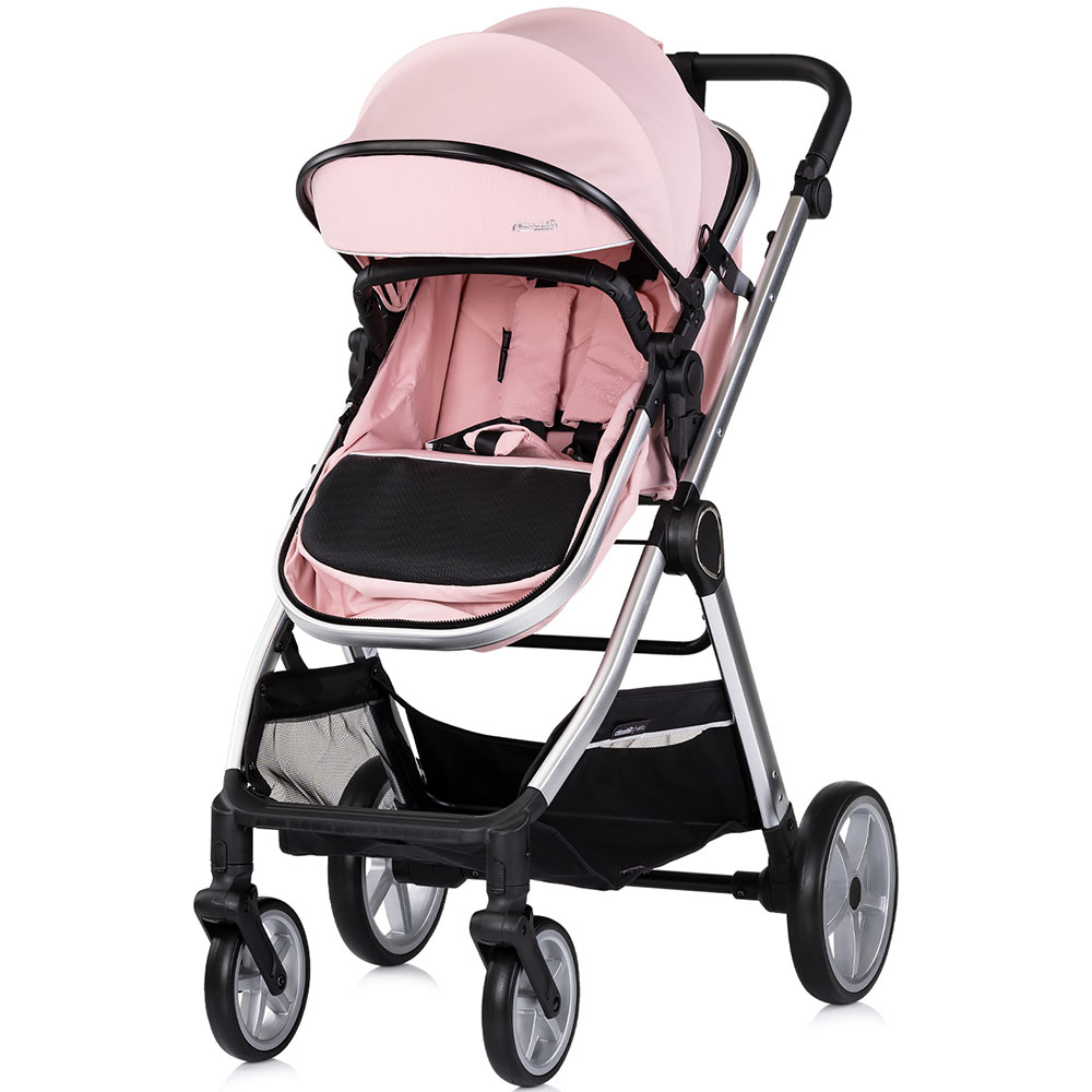 Carucior 3 in 1 Chipolino Vista Pink - Transformabil - imagine 2