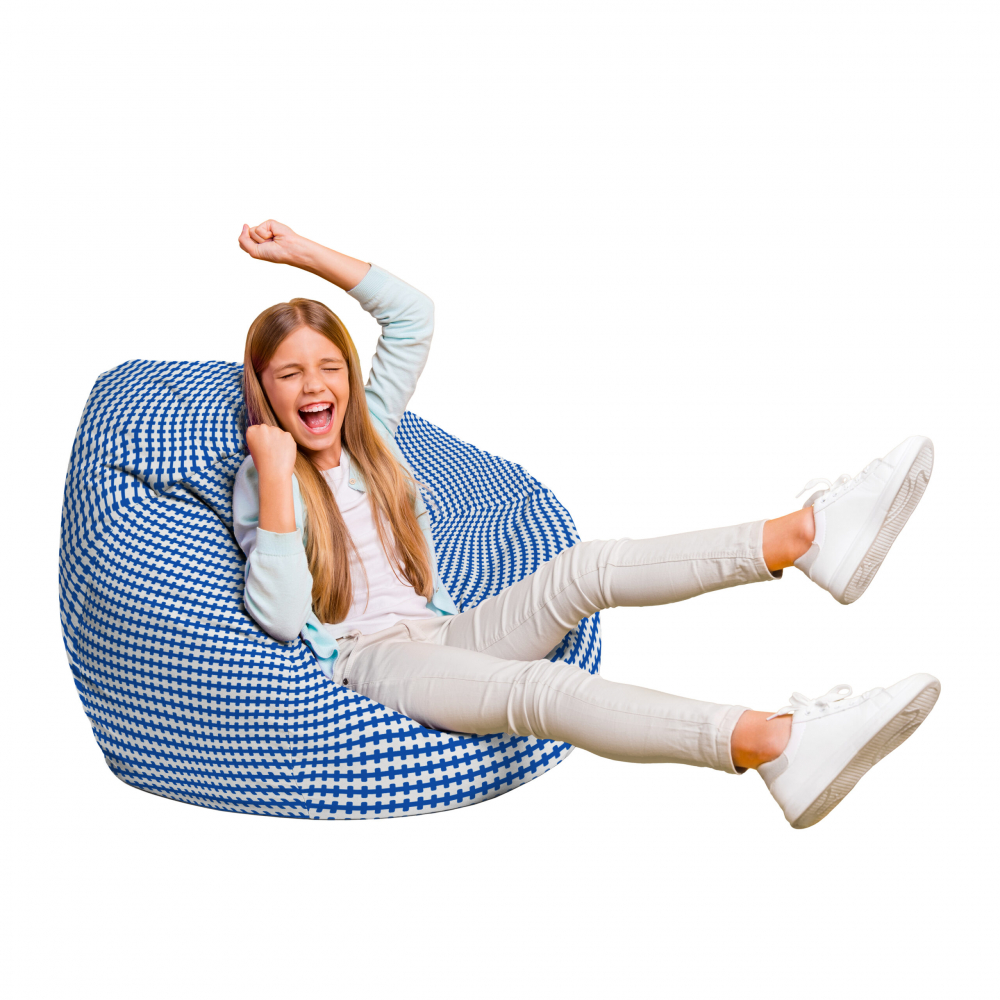 Fotoliu Puf Updeco Para L Scandinavian Blue