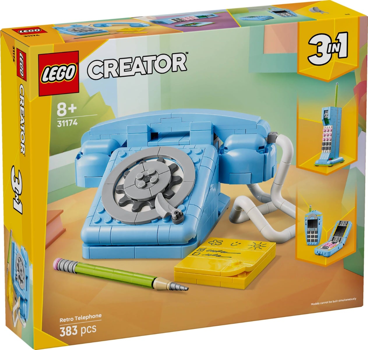 LEGO Creator Telefon Retro 3-în-1 - Creativitate Nostalgică