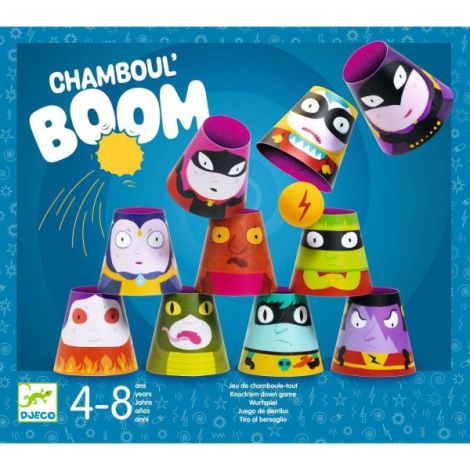 Chamboul Boom Djeco - Joc Dărâmat Conuri