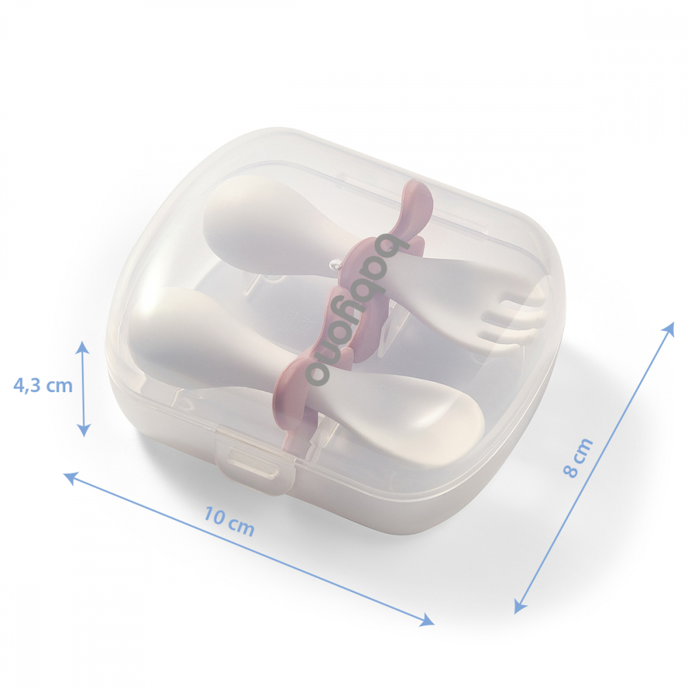 Set tacamuri Babyono ergonomice roz – 50 RON - imagine 4