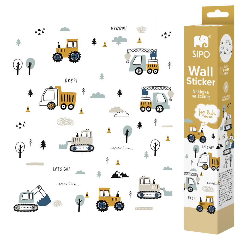 Sticker Tractoare Sipo Autoadeziv Copii 50x90cm - imagine 8