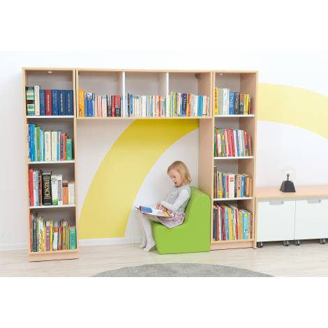 Biblioteca Qaudro Alb Moje Bambino cu Iluminare LED - imagine 11