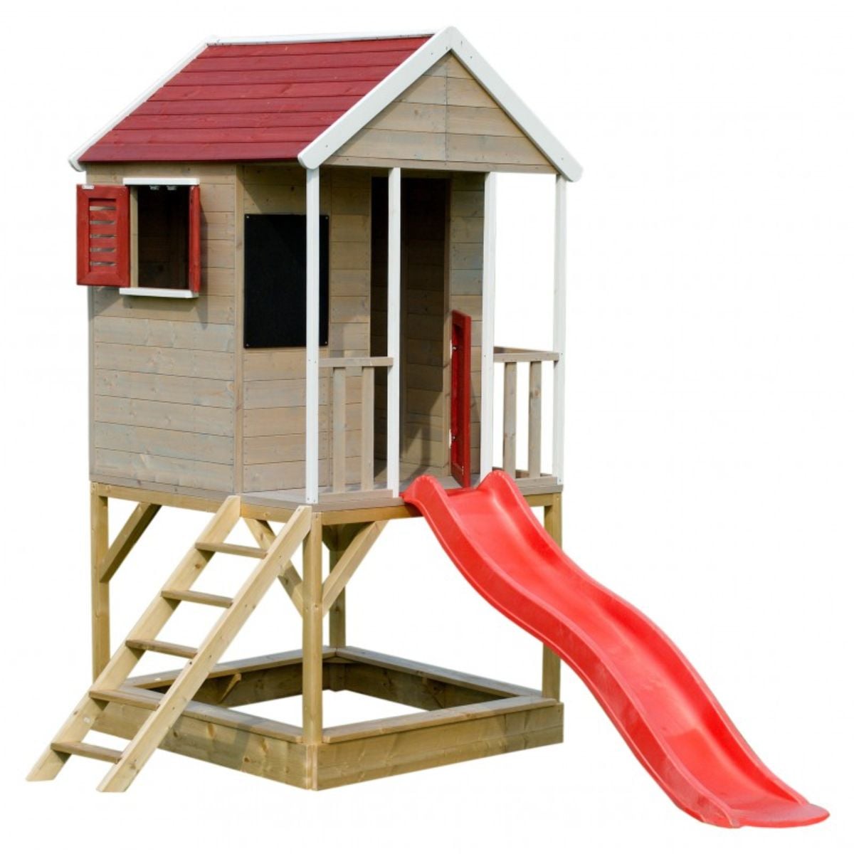Casuta Gradina cu Tobogan si Nisip Wendi Toys
