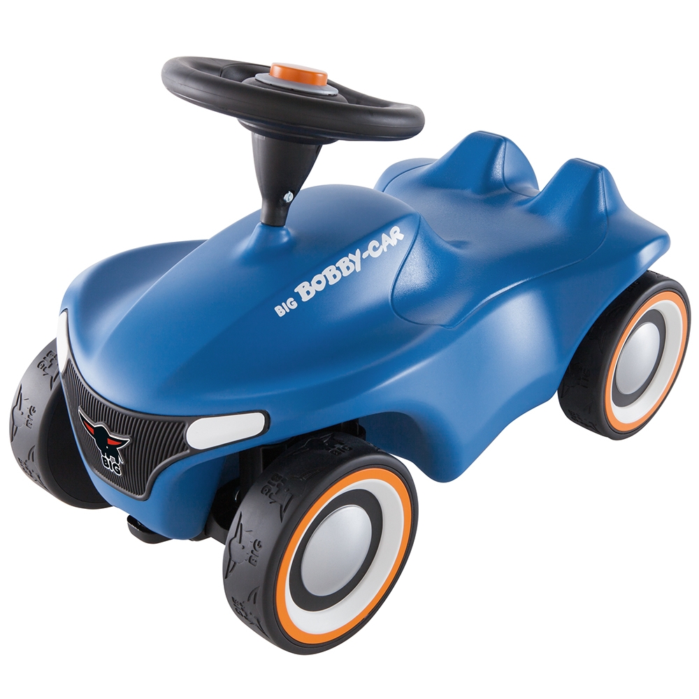 Masinuta Big Bobby Car Neo Blue, roti cauciuc, 1 an+ - imagine 6