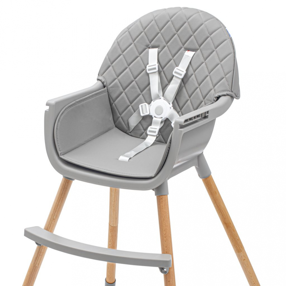 Scaun 2in1 Baby Mix Freja Wooden Dark Grey