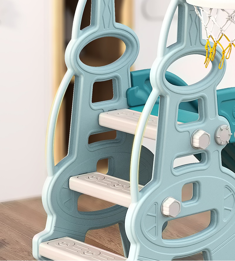 Nichiduta Garden Tower Blue 3in1 Tobogan & Leagan - imagine 3