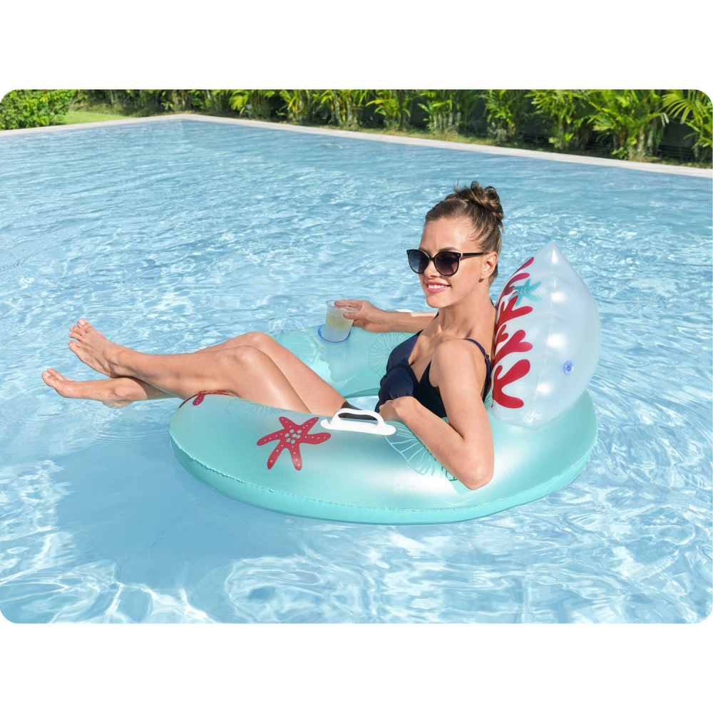 Colac Gonflabil cu Spătar Bestway Coral Bliss