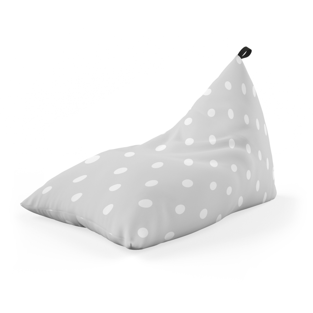 Fotoliu Puf Updeco Lounge Gri cu Buline - imagine 5