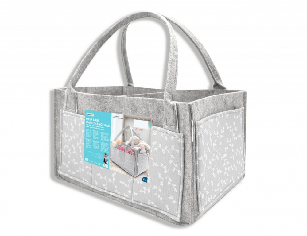 Geanta Organizator Scutece BabyJem Gri, Practică - imagine 2