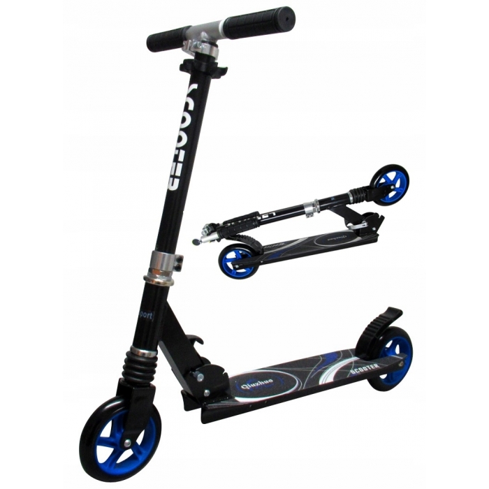 Trotineta R-Sport H7 Pliabilă Negru-Albastru 100kg - imagine 3