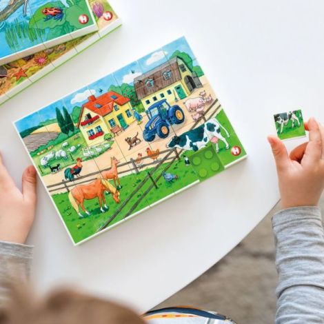 Puzzle Hubelino Ferma 35 piese - Educativ - imagine 2