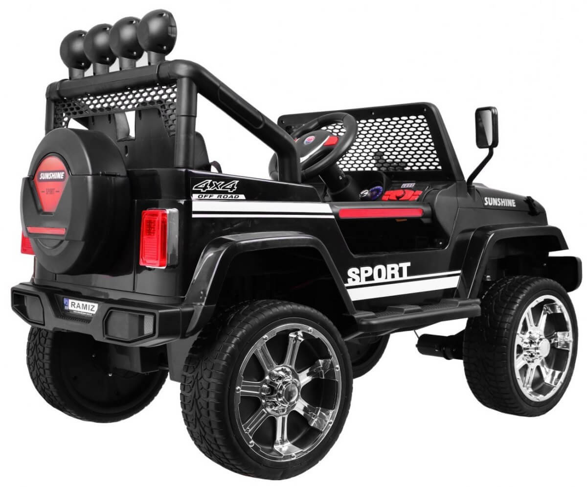 Masinuta Electrica 4x4 NEW RAPTOR S2388 EVA Negru - imagine 3