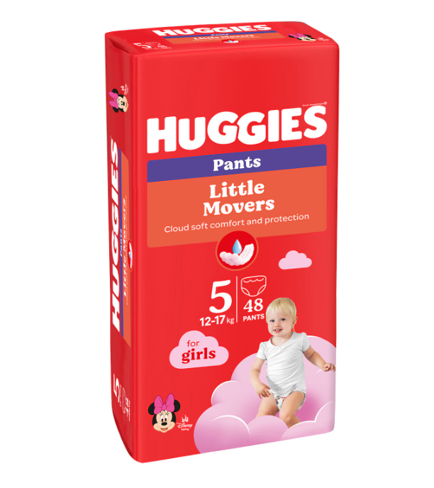 Scutece Huggies Pants Girl 5, 12-17kg, 48buc - imagine 6