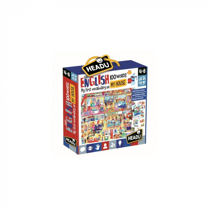 Puzzle Educativ Headu: Engleza - Casa Mea