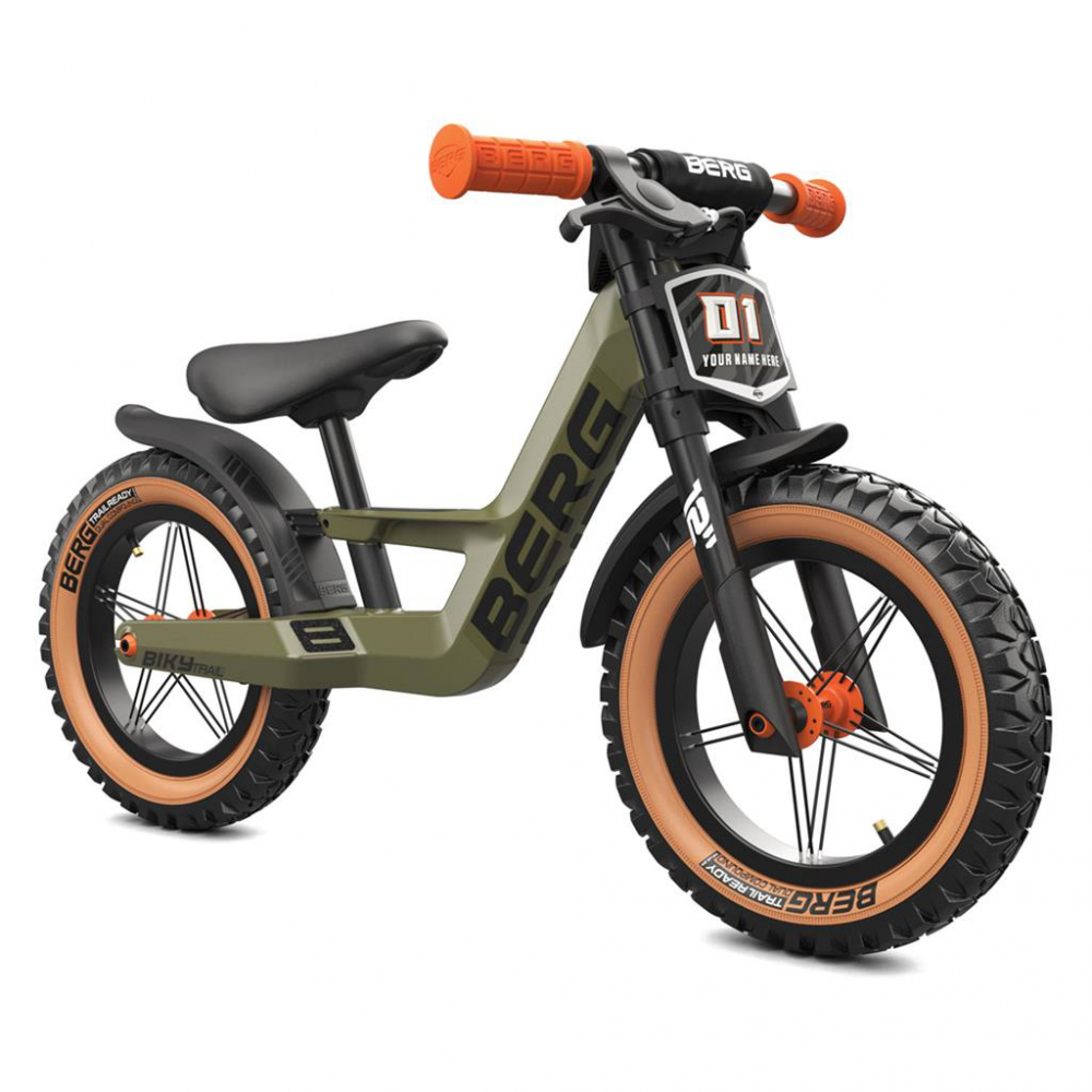 Berg Biky Trail Verde, Bicicleta Fara Pedale 12 Inch