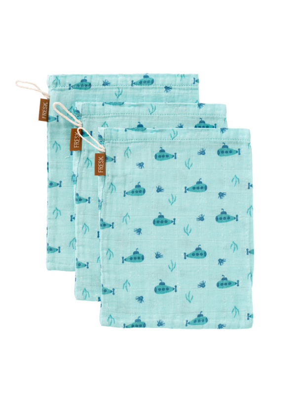 Set 3 Manusi Baie Muselina | Fresk Organic - imagine 3