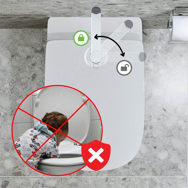 Inchizatoare siguranta toaleta Sipo | Protectie copii - imagine 7