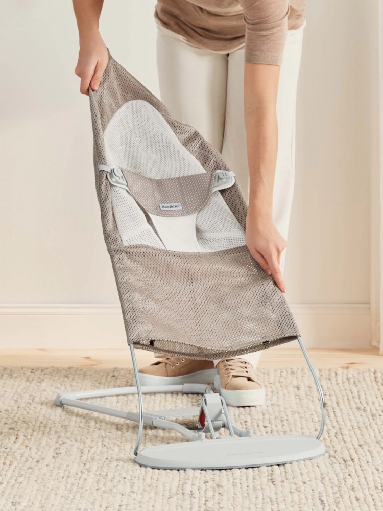 Balansoar Baby Bjorn Balance Soft, Grey/Beige - imagine 5