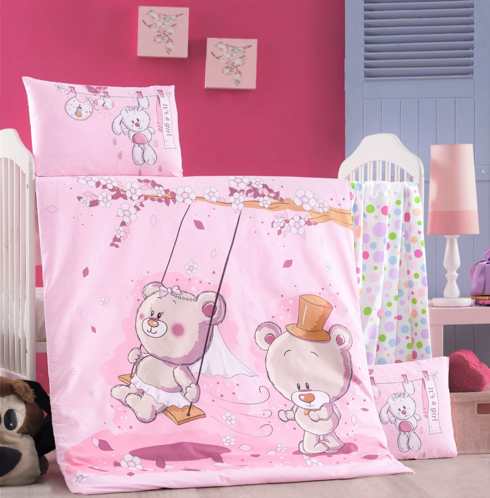 Set Lenjerie Pink Dream Victoria Home 6 Piese - imagine 2