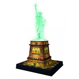 Puzzle 3D Luminos Statuia Libertății Ravensburger - imagine 2