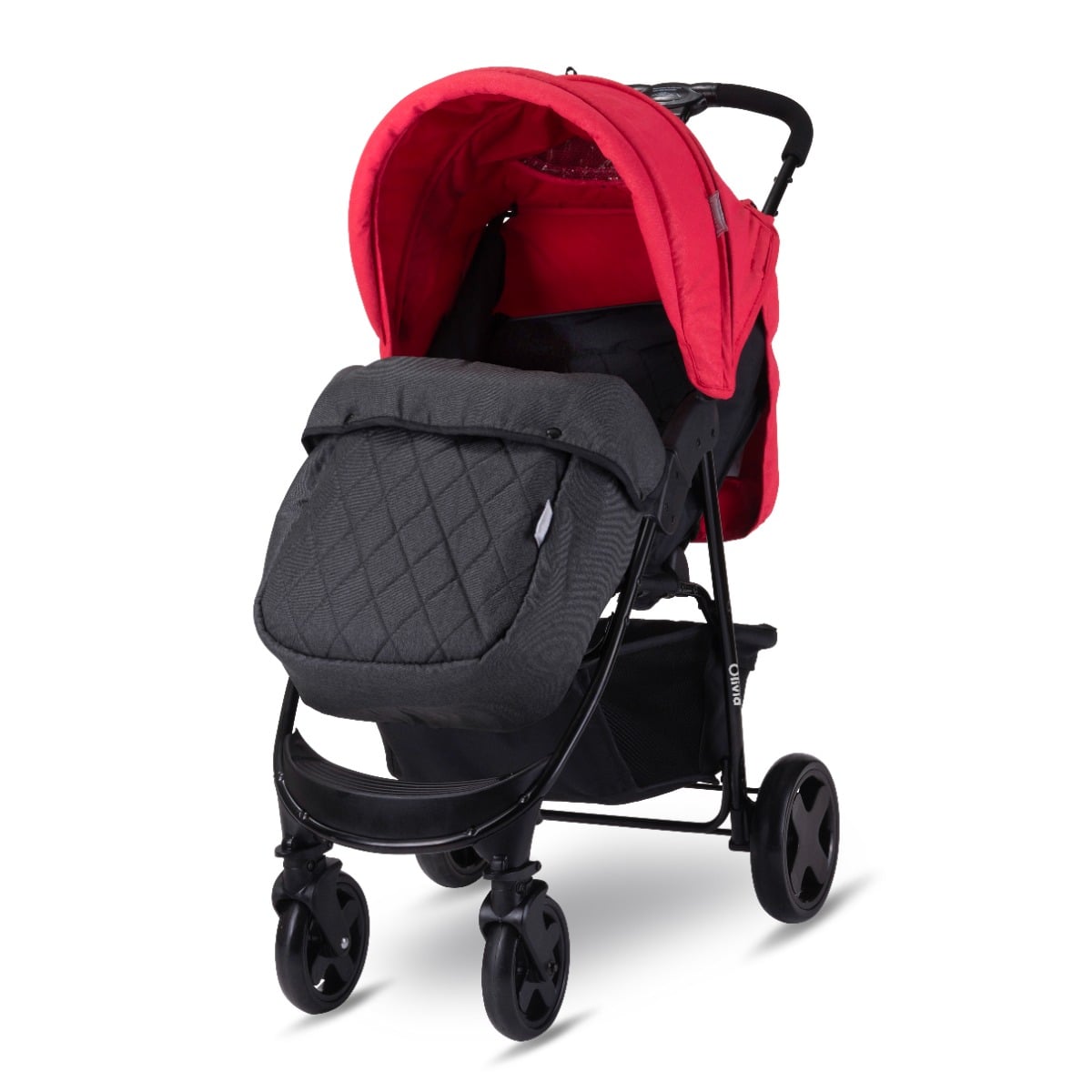 Carucior Sport Lorelli Olivia Basic cu Husa, Rosu