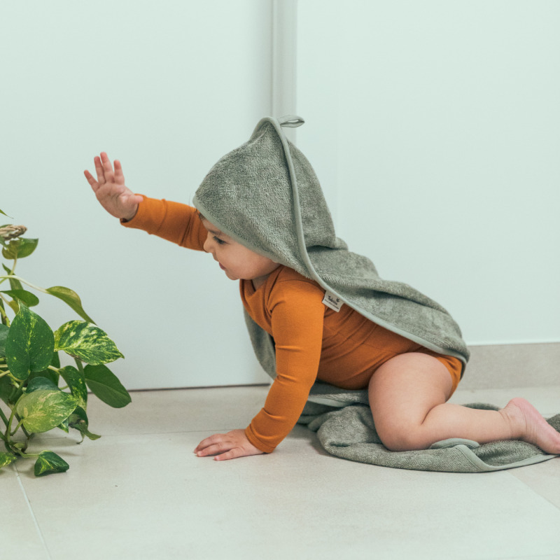 Prosop Bambus cu Gluga Timboo | Jungle Green - imagine 2