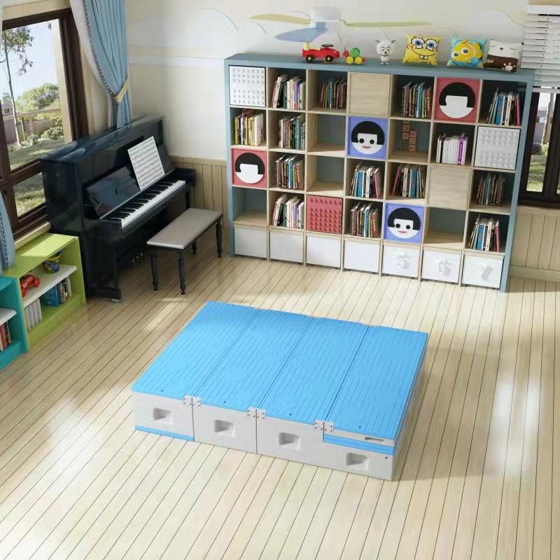 Bancută Modulară Nichiduta Garden, Albastră, Scari+Depozitare - imagine 4