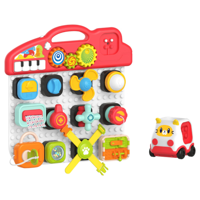 Placa Interactiva Huanger cu Sunete si Cuburi