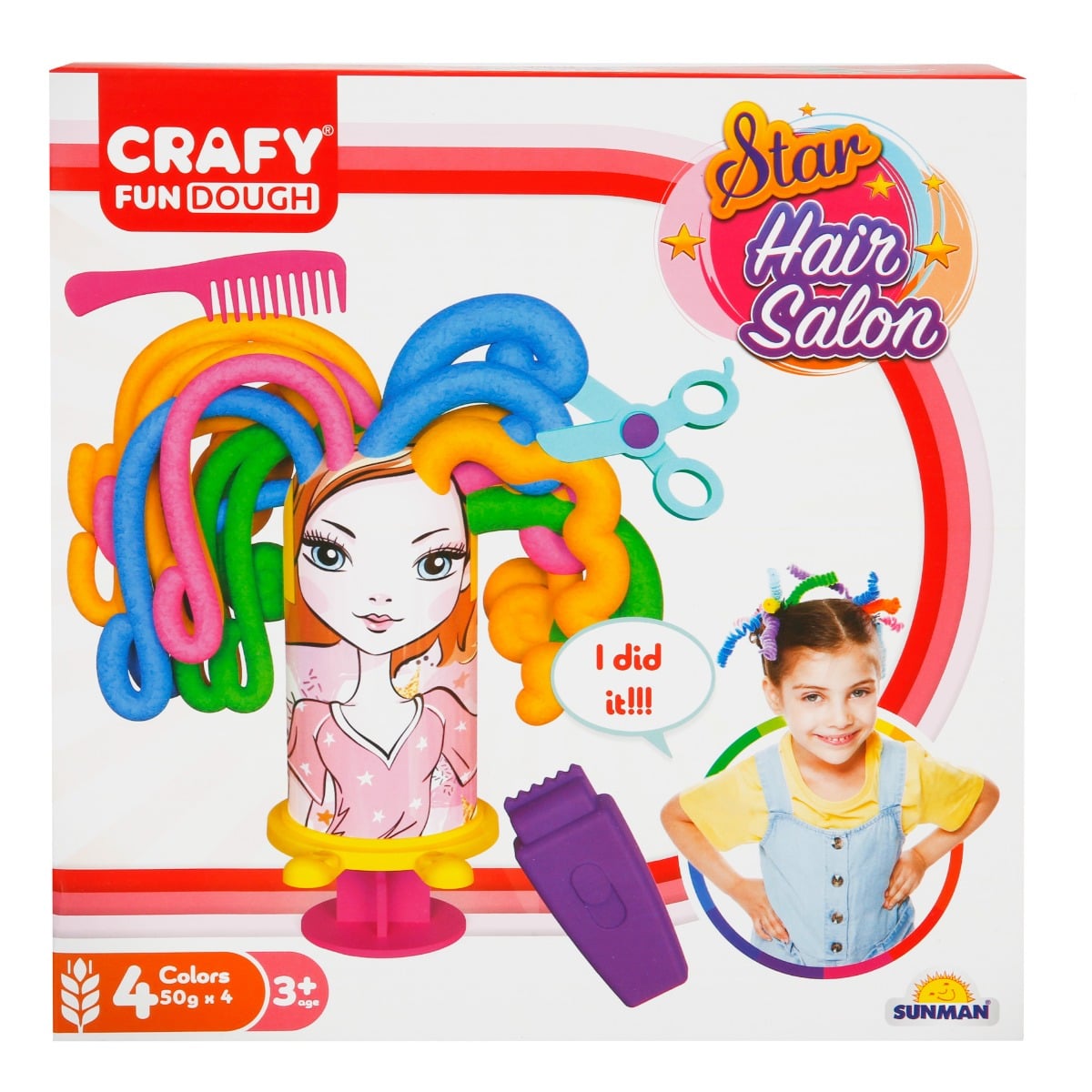 Set Crafy Modelare Coafuri, 11 Piese