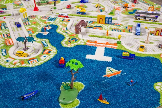 Covor 3D Copii Orașul la Mare | Ivi carpets - imagine 6