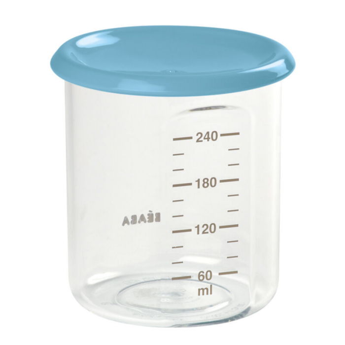 Recipient Ermetic Beaba 240ml Tritan Albastru