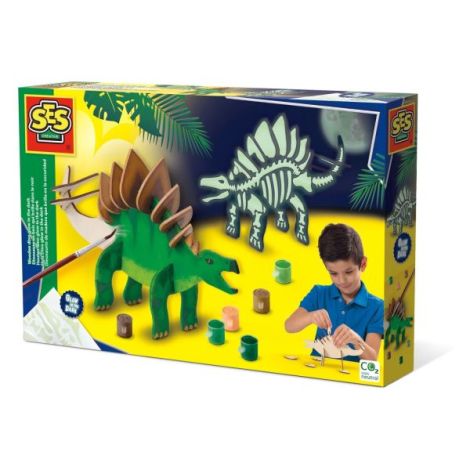 Dinozaur fluorescent Ses Creative - Kit creativ