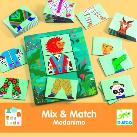 Joc Educativ Djeco Mix & Match Modanimo - imagine 2