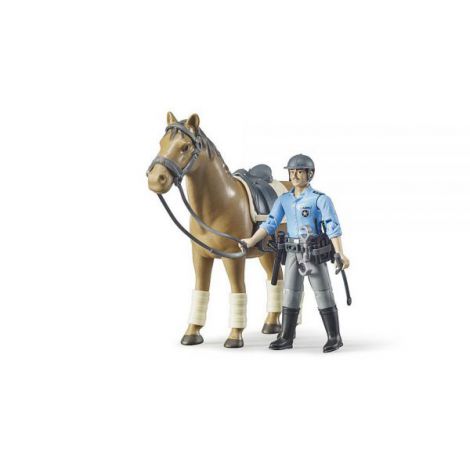 Bruder Figurina Politist cu Cal - Jucarie Politie Calare - imagine 2