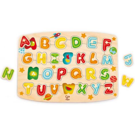 Hape Puzzle Litere din Lemn, Educativ, Colorat - imagine 2