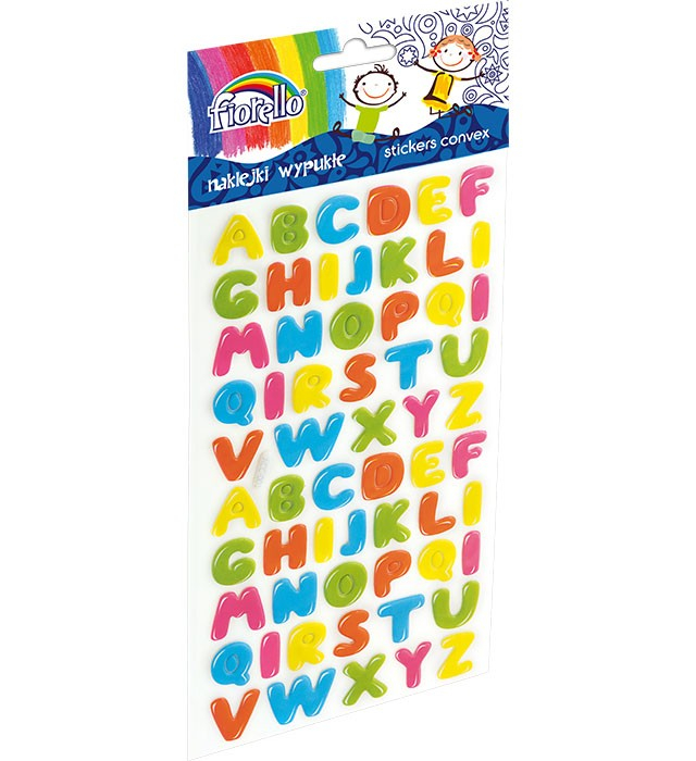 Set Sticker Litere Buretate Fiorello, 60 Buc, 20mm