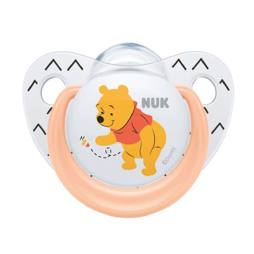 Suzeta NUK Disney Winnie Silicon, M2, Portocaliu
